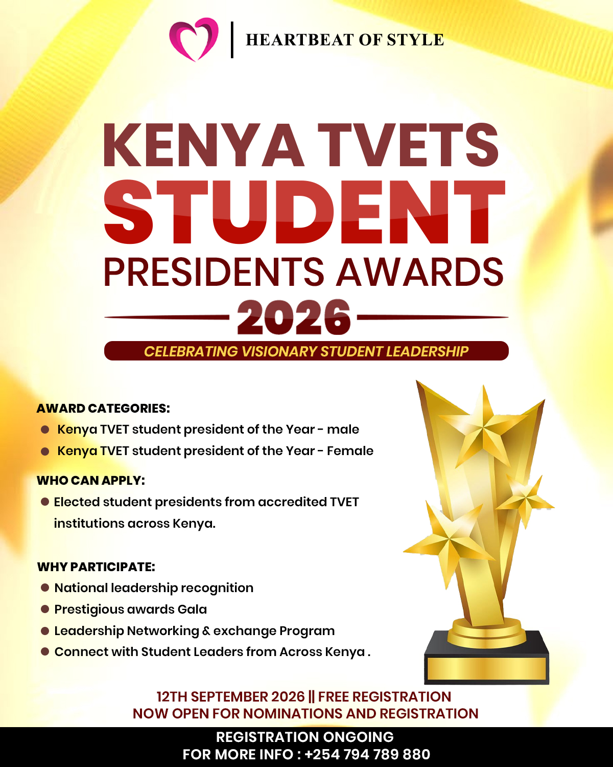 KENYA TVET STUDENT PRESIDENTS AWARDS