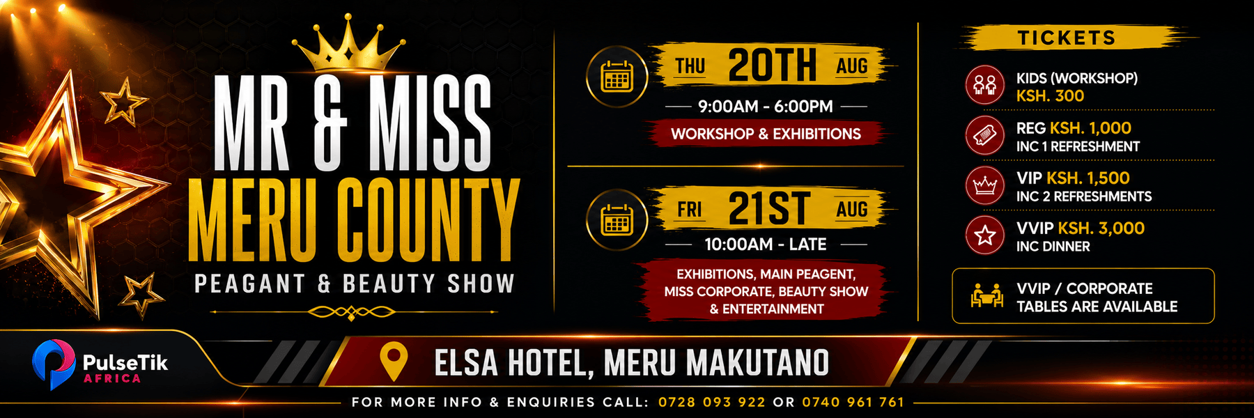 MR & MISS MERU COUNTY PAGEANTRY 2026