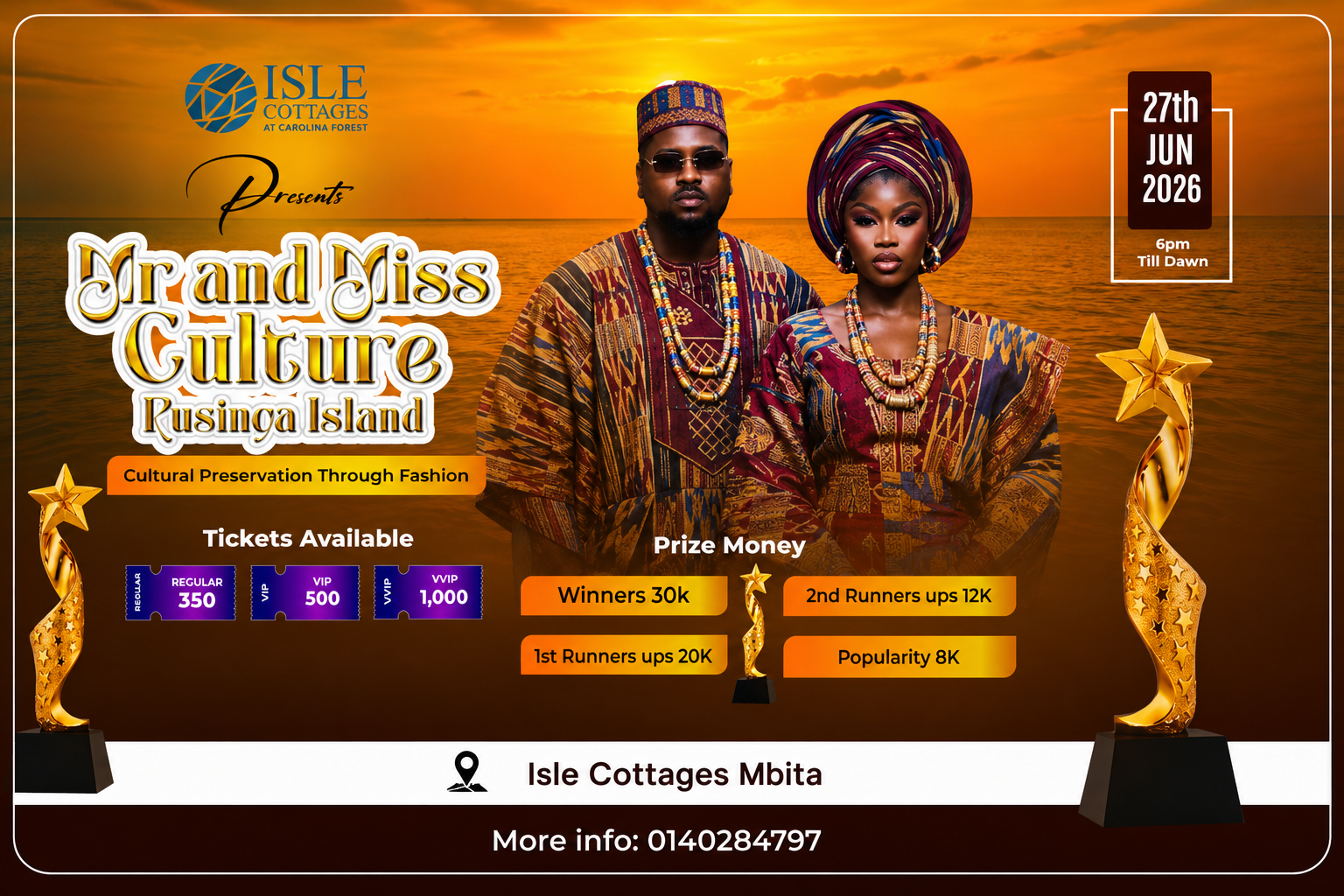 MR AND MISS CULTURE RUSINGA ISLAND
